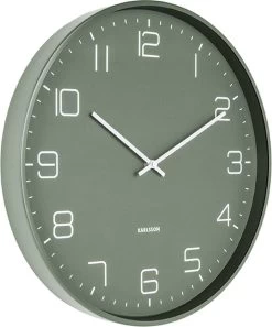 Karlsson Wandklok Lofty - Metaal Mat Groen - Ø40cm 15 Karlsson Wandklok Lofty - Metaal Mat Groen - Ø40cm -Karlsson 998x1200