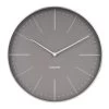 Karlsson Design Klok 'Normann Station' -Karlsson ka5681gy grau wanduhren wanduhr modern design minimalistisch 01