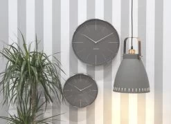 Karlsson Design Klok 'Normann Station' -Karlsson ka5681gy grau wanduhren wanduhr modern design minimalistisch 04