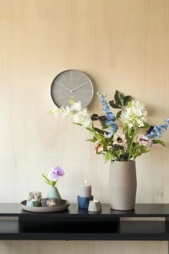 Karlsson Design Klok 'Normann Numbers' -Karlsson ka5682gy grau wanduhren wanduhr modern design minimalistisch 03