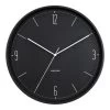 Karlsson Design Klok 'Numbers & Lines' -Karlsson ka5735bk schwarz wanduhren wanduhr modern design minimalistisch 01