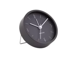 Karlsson Wekker 'Number & Lines' -Karlsson ka5736bk wecker schwarz wecker modern uhr design 04