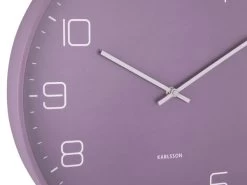 Karlsson Design Klok 'Lofty' -Karlsson ka5751pu lila wanduhren wanduhr modern design minimalistisch 03