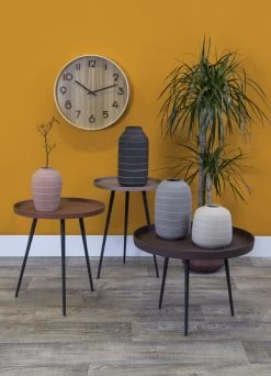 Karlsson Design Klok 'Pure Medium' 7 Karlsson Design Klok 'Pure Medium' -Karlsson ka5809wd braun wanduhren wanduhr modern design minimalistisch 03