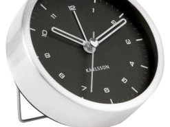 Karlsson Wekker 'Tinge Black Dial' -Karlsson ka5845si wecker weiss wecker modern uhr design 03