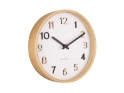 Karlsson Design Klok 'Pure Wood Grain Small' 8 Karlsson Design Klok 'Pure Wood Grain Small' -Karlsson ka5853mc bunt wanduhren wanduhr modern design minimalistisch 03