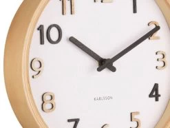 Karlsson Design Klok 'Pure Wood Grain Small' 9 Karlsson Design Klok 'Pure Wood Grain Small' -Karlsson ka5853mc bunt wanduhren wanduhr modern design minimalistisch 04
